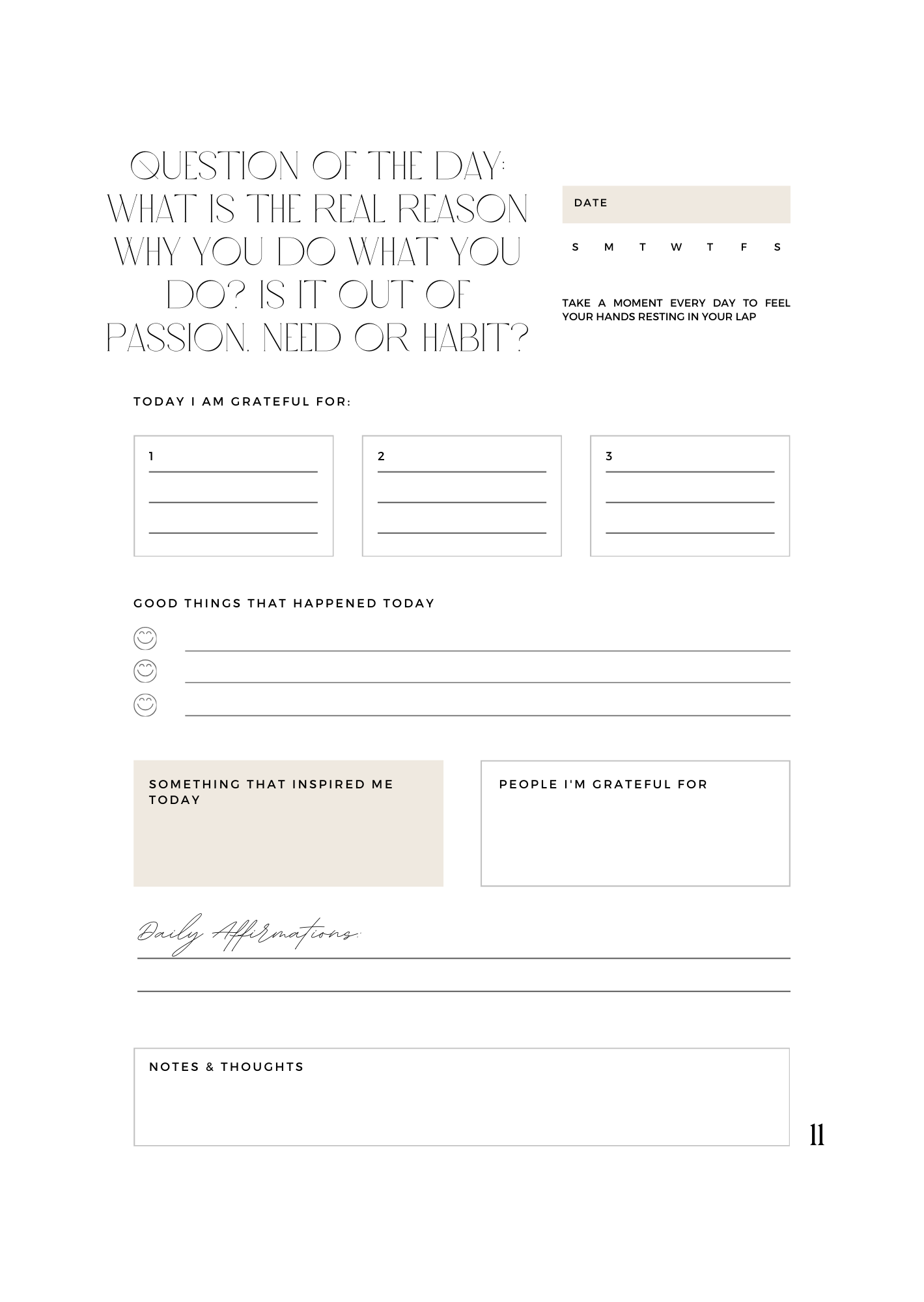 Self Discovery Journal - English version PDF