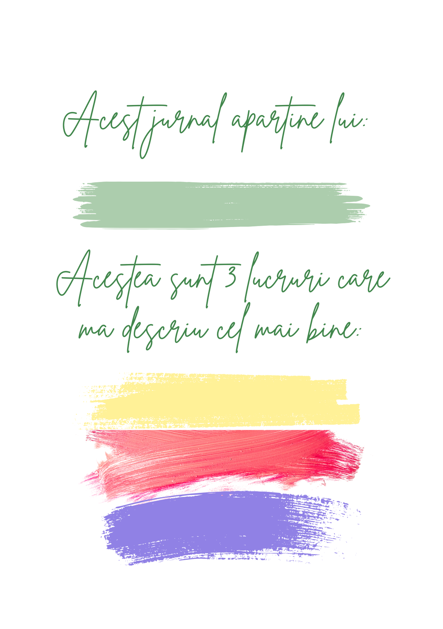 Jurnalul Descoperirii de Sine Junior