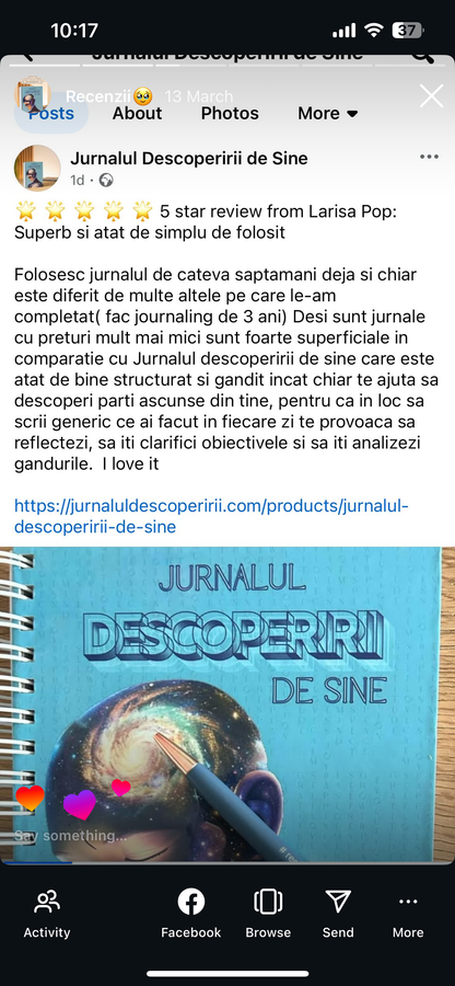 Jurnal de Recunostinta - Jurnalul Descoperirii de Sine | claritate + BONUS Mandala Recunoștinței