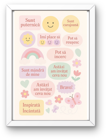 Set pentru Copii – Jurnal de Recunoștință și Dezvoltare Emoțională + Stickere Motivaționale