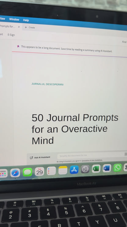 Journaling for Overthinkers – curs online de 7 zile, în engleză